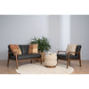 MENDO Lounge Chair - Black & Walnut