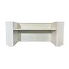 HALO Reception Desk 240cm - Oak & White