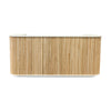 HALO Reception Desk 240cm - Oak & White