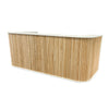HALO Reception Desk 240cm - Oak & White