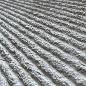 WOODFLEX FLEXIBLE PU STONE PANEL - ROUNDED LINE White - 1200 x 600mm