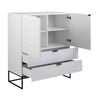 SVANA Tall Sideboard 100cm - White