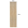 WOODFLEX Flexible Wooden Slat Wall Panel - Oak Veneer - 2700mm x 600mm - Half Round