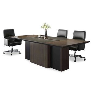 CARTER Boardroom Table  2.4M - Coffee & Grey