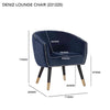 DENIZ Lounge Chair - Navy