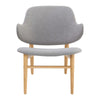 VERONIC Lounge Chair - Natural & Light Grey