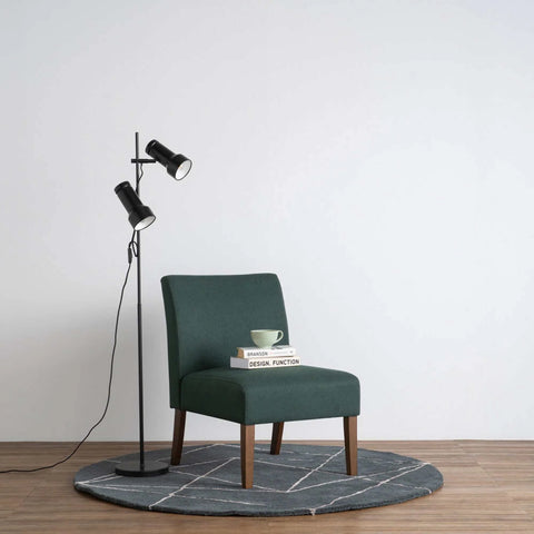 JOLLY Lounge Chair - Kale & Walnut