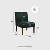 JOLLY Lounge Chair - Kale & Walnut