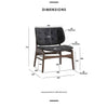 HEATH Lounge Chair - Walnut & Charcoal