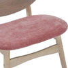 POLARA Lounge Chair - Oak & Salmon
