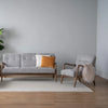 FIGARO Lounge Chair - Walnut & Grey
