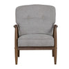 FIGARO Lounge Chair - Walnut & Grey