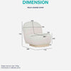 HELIA Boucle Lounge Chair - Off White