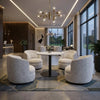 COROLLA Swivel Lounge Chair - Ivory
