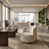 COROLLA Swivel Lounge Chair - Ivory