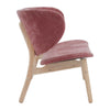 POLARA 2 Seater Lounge Chair - Oak & Salmon
