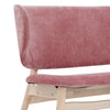 POLARA 2 Seater Lounge Chair - Oak & Salmon