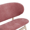POLARA 2 Seater Lounge Chair - Oak & Salmon