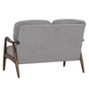 FIGARO 2 Seater Sofa Walnut & Steel