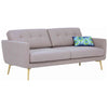 STREAM 3 Seater Sofa - Warm Taupe & Oak