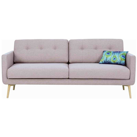 STREAM 3 Seater Sofa - Warm Taupe & Oak