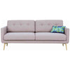 STREAM 3 Seater Sofa - Warm Taupe & Oak