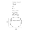 DART Ottoman 66.5cm - Barley