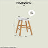 Hetty Stool - Black Ash Veneer