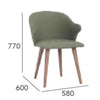 CEYLA Dining Chair - Dolphin