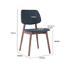 MERCY Dining Chair - Walnut/Dark Grey