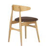 TELYN Dining Chair - Oak + Mocha