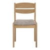 REVA Dining Chair - Oak & Beige