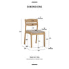 REVA Dining Chair - Oak & Beige