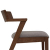 Zola Dining Chair - Walnut & Grey