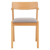 Zola Dining Chair - Oak & Light Grey