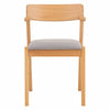 Zola Dining Chair - Oak & Light Grey