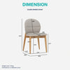 OLSEN Dining Chair - Oak & Black