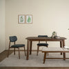 Lucan Dining Chair - Walnut & Grey