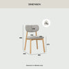 Lucan Dining Chair - Walnut & Grey