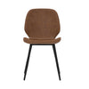 Nenzo Dining Chair - Black & Russett