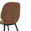 Nenzo Dining Chair - Black & Russett