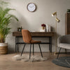 Nenzo Dining Chair - Black & Russett