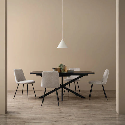 HEMI Dining Chair - Grey & Black - innovatec.com.au