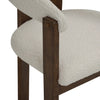 NINA Dining Chair - Walnut & Cream
