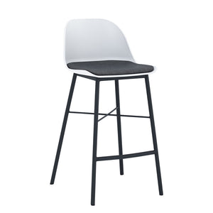 LAXMI Counter Stool - White & Black