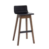 AVA Bar Stool - Black & Walnut