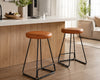 Tivona Counter Stool - Tan & Black