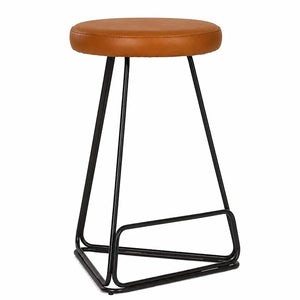 Tivona Counter Stool - Tan & Black