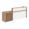 KNOX  Reception Desk 1.8M Left Panel - Sand & Chocolate