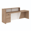 KNOX Reception Desk 240cm Left Panel - Oak